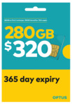 Optus $320 Pre-Paid Sim Starter Kit